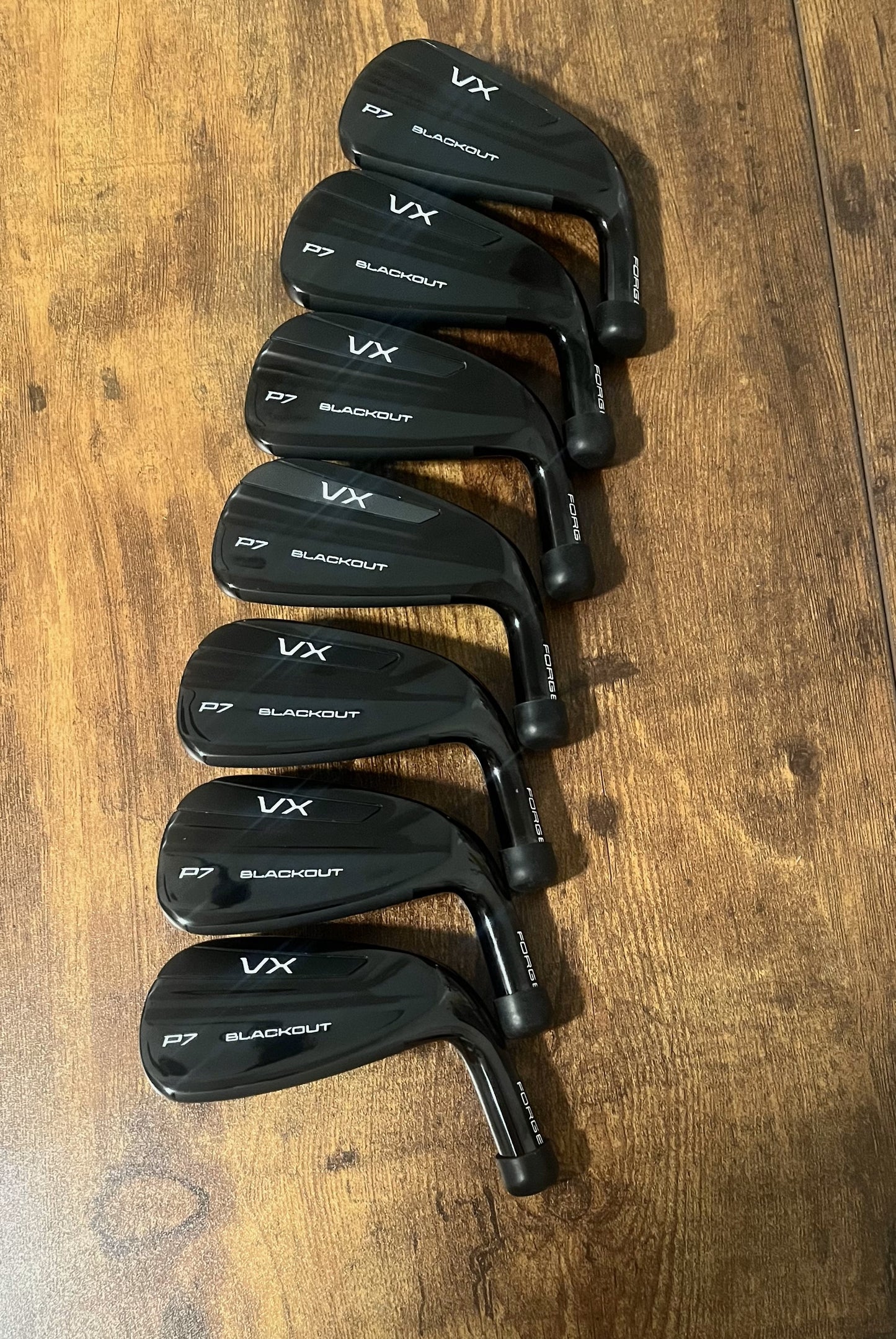 VXP P7 HOLLOW BODY BLACK GOLF CLUB IRON HEAD BACK 4-PW