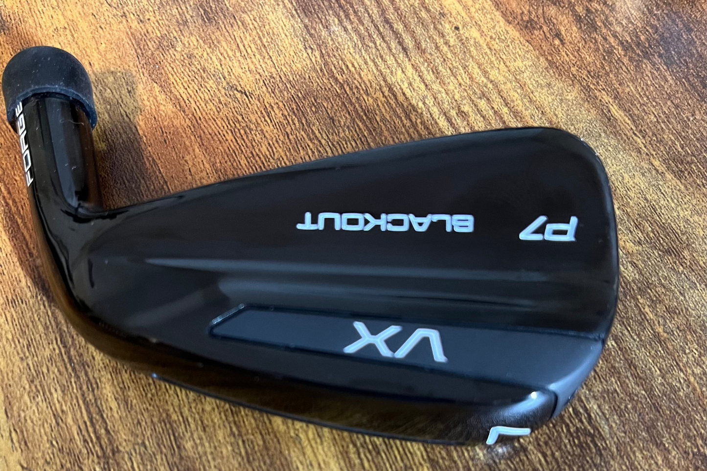 VXP P7 HOLLOW BODY BLACK GOLF CLUB 7 IRON HEAD BACK CLOSE