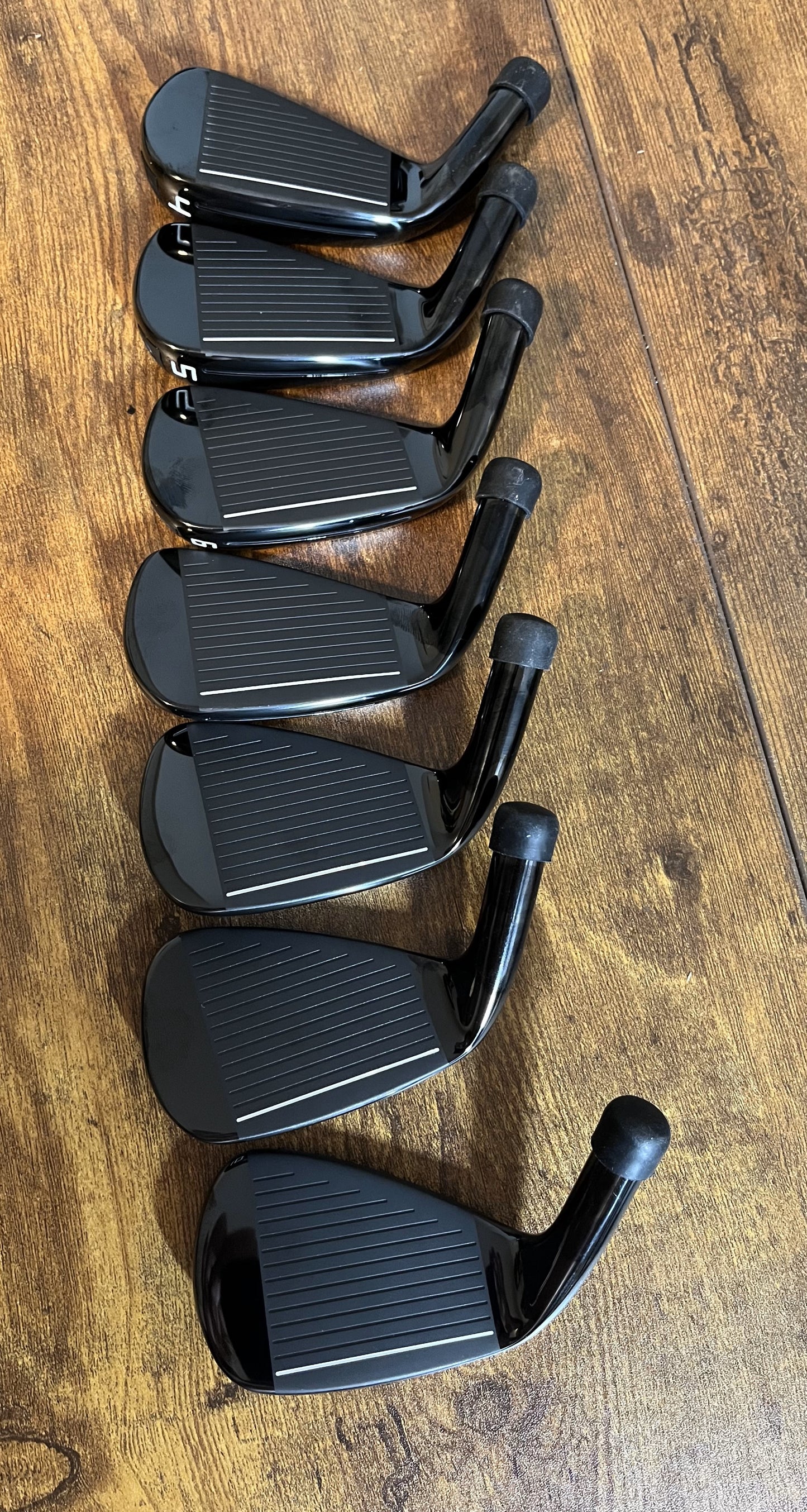 VXP P7 HOLLOW BODY BLACK GOLF CLUB IRON HEAD FACE 4-PW